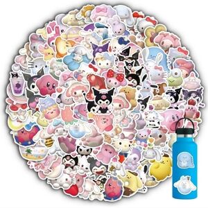 120 pc Colorful Red and Pink Animal Accessories Sanrio Kuromi anime manga pink